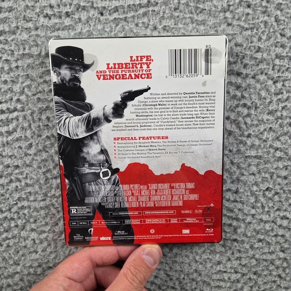 Django Unchained Steelbook Blu-ray Movie OS White Limited Edition Collectible - Picture 2 of 3